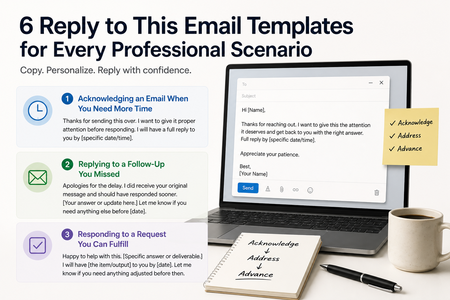 Illustration for 6 Reply to This Email Templates for Every Professional Scenario